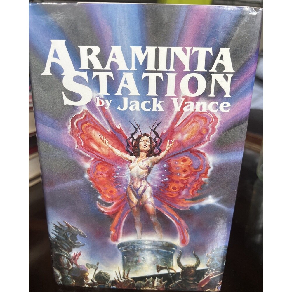 Araminta Station by Jack Vance 1988 Hardcover Book Sci-Fi Vintage